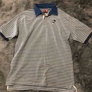 Vintage Mickey Mouse polo shirt striped